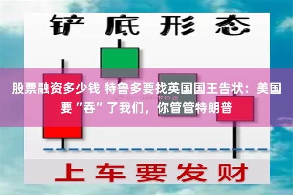 股票融资多少钱 特鲁多要找英国国王告状：美国要“吞”了我们，你管管特朗普